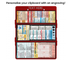 WhiteCoat Clipboard® Trifold - Red Primary Care Edition